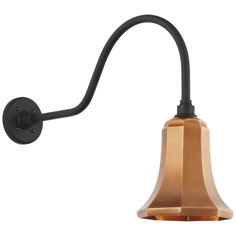 Academy Flynn 23" Barn Light Outdoor Wall Lantern in Matte Black