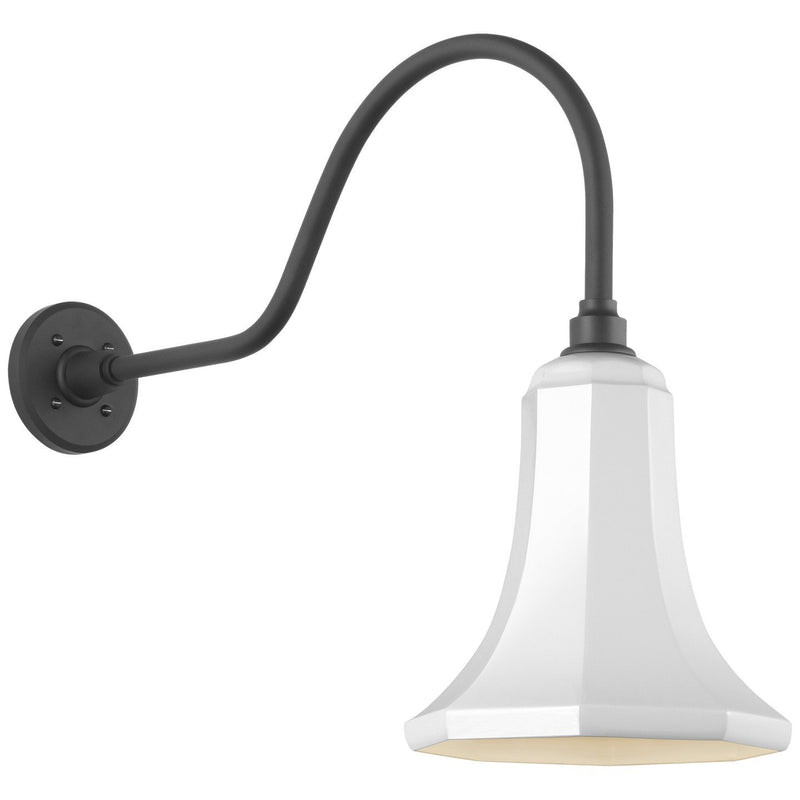 Academy Flynn 23" Barn Light Outdoor Wall Lantern in Matte Black