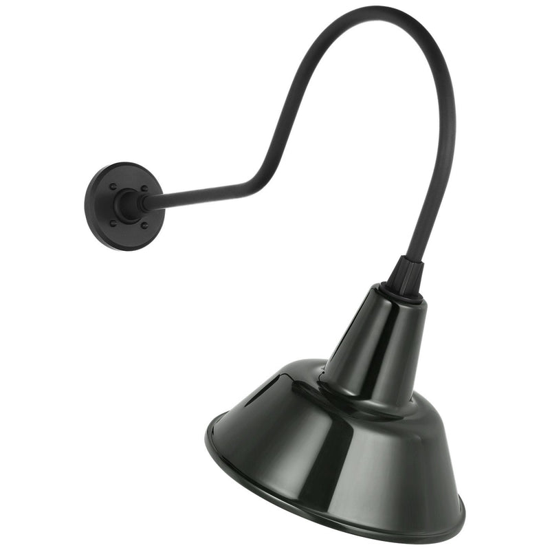 Academy Angled Flynn 26" Barn Light Outdoor Wall Lantern in Matte Black