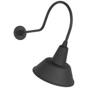 Academy Angled Flynn 26" Barn Light Outdoor Wall Lantern in Matte Black