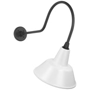 Academy Angled Flynn 26" Barn Light Outdoor Wall Lantern in Matte Black