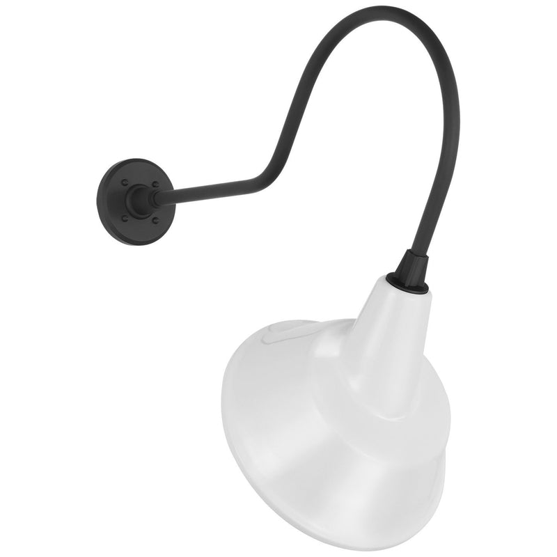Academy Angled Flynn 26" Barn Light Outdoor Wall Lantern in Matte Black