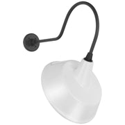 Academy Angled Flynn 26" Barn Light Outdoor Wall Lantern in Matte Black
