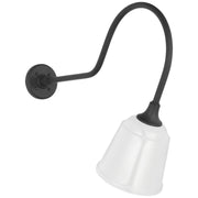 Academy Angled Flynn 26" Barn Light Outdoor Wall Lantern in Matte Black