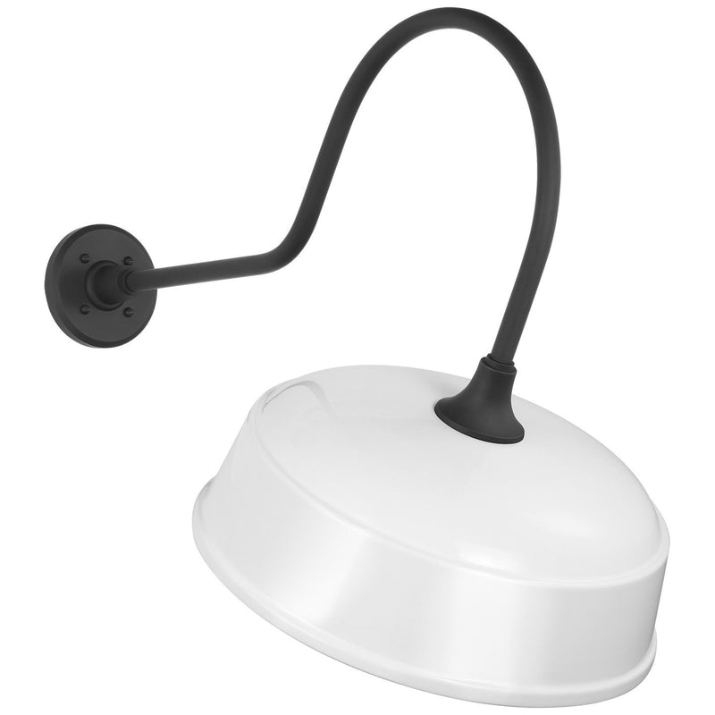 Academy Angled Flynn 26" Barn Light Outdoor Wall Lantern in Matte Black