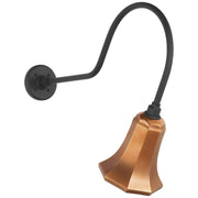 Academy Angled Flynn 26" Barn Light Outdoor Wall Lantern in Matte Black
