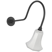 Academy Angled Flynn 26" Barn Light Outdoor Wall Lantern in Matte Black