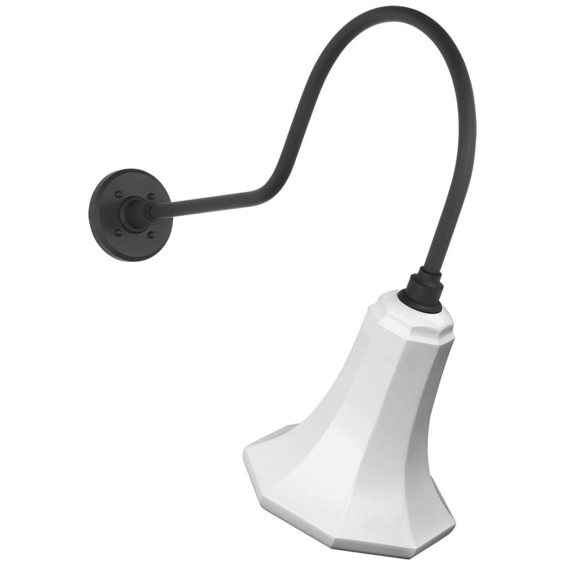 Academy Angled Flynn 26" Barn Light Outdoor Wall Lantern in Matte Black