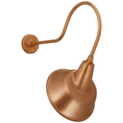 Academy Angled Flynn 26" Barn Light Outdoor Wall Lantern in Soft Copper