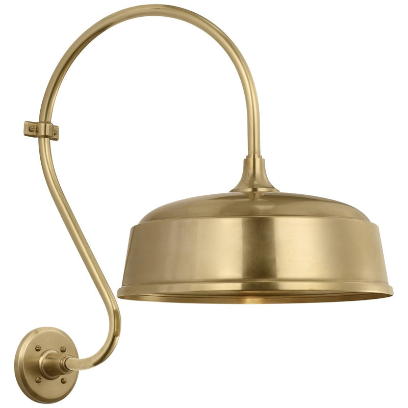 Academy Larrabee 15" Barn Light Outdoor Wall Lantern in Hand-Rubbed Antique Brass