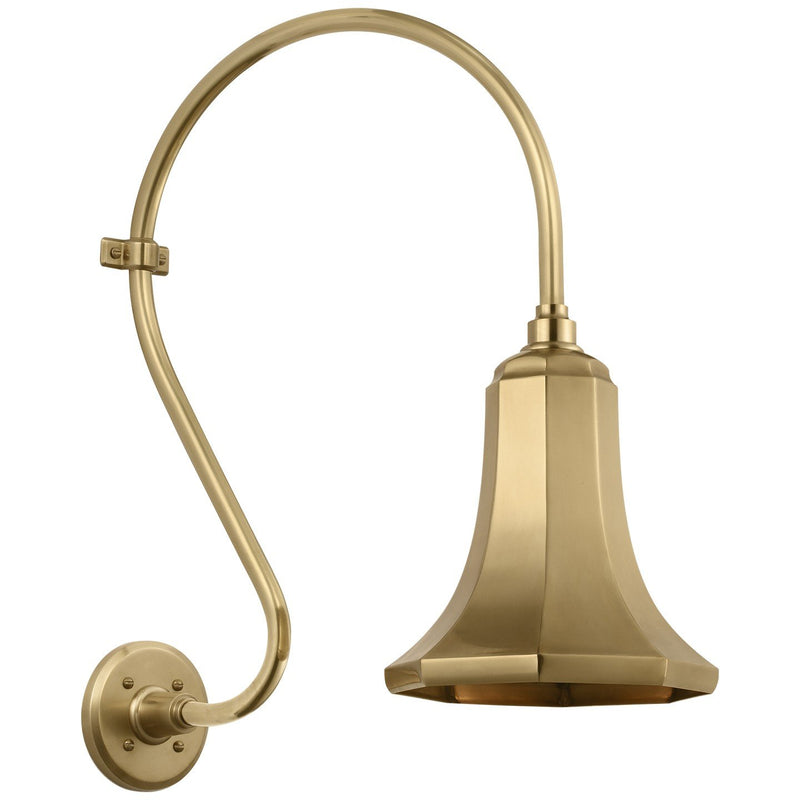 Academy Larrabee 15" Barn Light Outdoor Wall Lantern in Hand-Rubbed Antique Brass