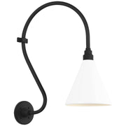 Academy Larrabee 15" Barn Light Outdoor Wall Lantern in Matte Black
