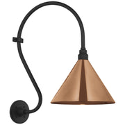 Academy Larrabee 15" Barn Light Outdoor Wall Lantern in Matte Black