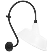 Academy Larrabee 15" Barn Light Outdoor Wall Lantern in Matte Black