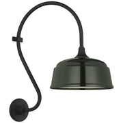 Academy Larrabee 15" Barn Light Outdoor Wall Lantern in Matte Black