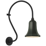 Academy Larrabee 15" Barn Light Outdoor Wall Lantern in Matte Black