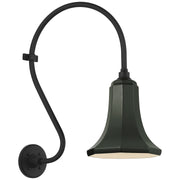 Academy Larrabee 15" Barn Light Outdoor Wall Lantern in Matte Black