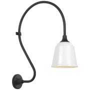 Academy Larrabee 18" Barn Light Outdoor Wall Lantern in Matte Black