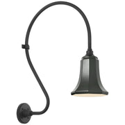 Academy Larrabee 18" Barn Light Outdoor Wall Lantern in Matte Black