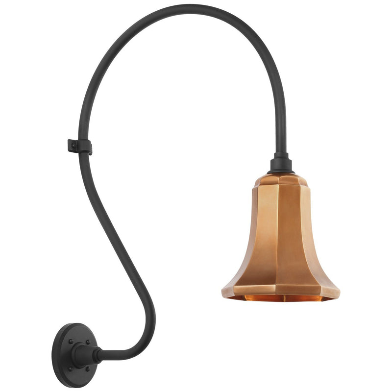 Academy Larrabee 18" Barn Light Outdoor Wall Lantern in Matte Black