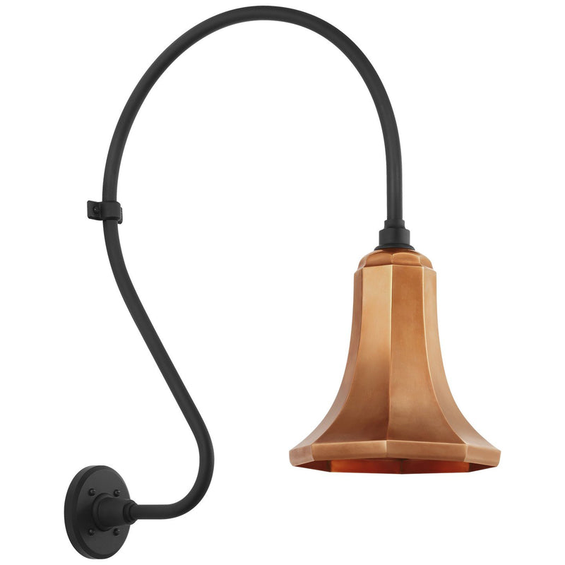 Academy Larrabee 18" Barn Light Outdoor Wall Lantern in Matte Black