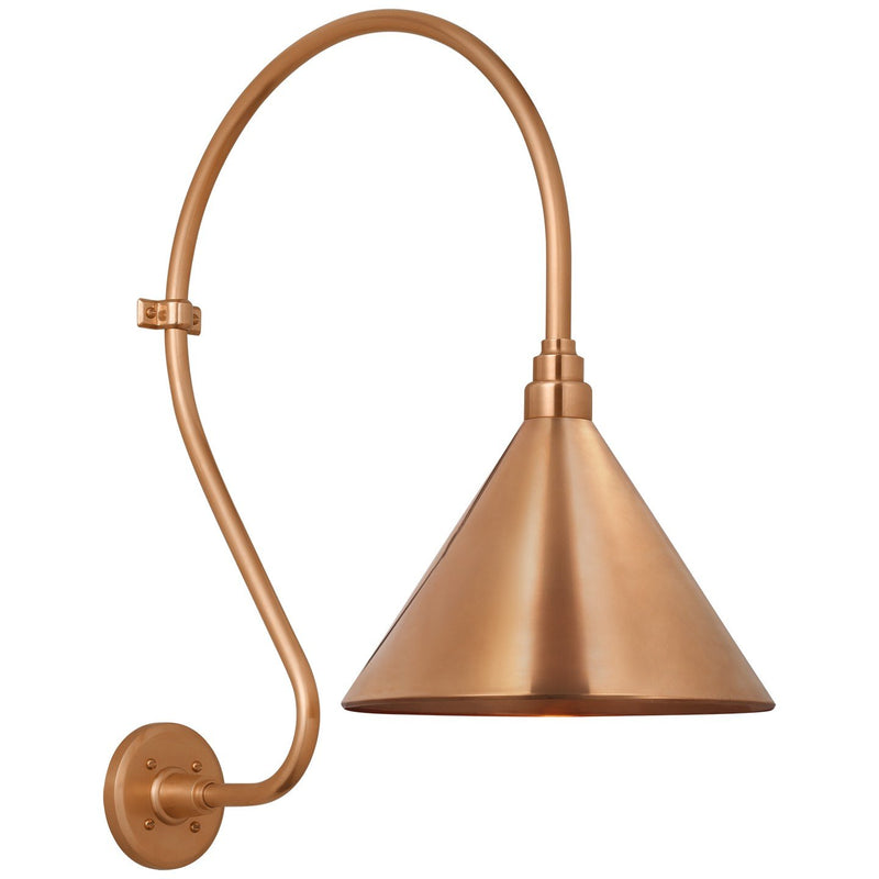 Academy Larrabee 18" Barn Light Outdoor Wall Lantern in Soft Copper