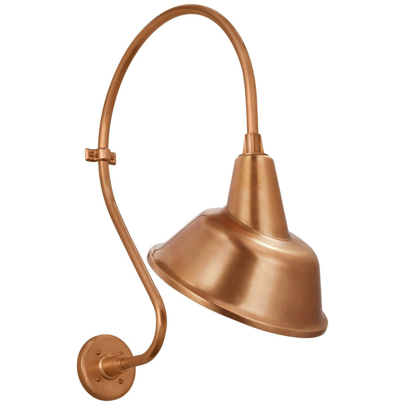 Academy Larrabee 18" Barn Light Outdoor Wall Lantern in Soft Copper