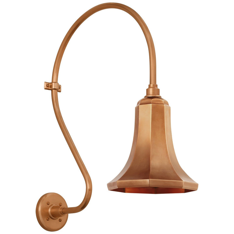 Academy Larrabee 18" Barn Light Outdoor Wall Lantern in Soft Copper
