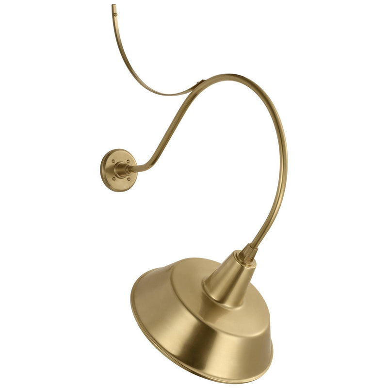 Academy Anchored Larrabee 26.5" Barn Light Outdoor Wall Lantern in Hand-Rubbed Antique Brass