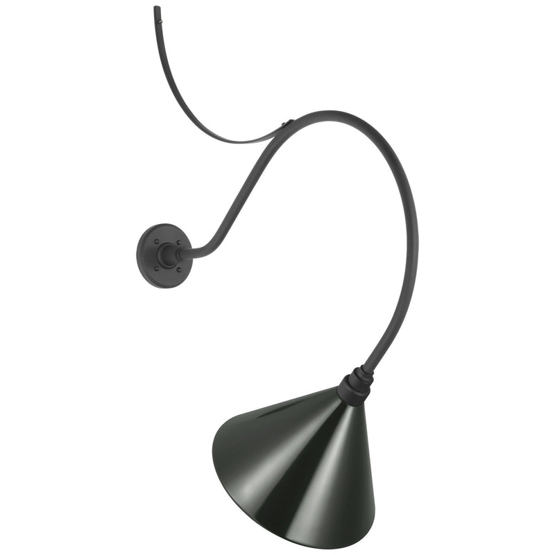 Academy Anchored Larrabee 26.5" Barn Light Outdoor Wall Lantern in Matte Black