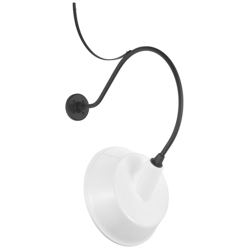 Academy Anchored Larrabee 26.5" Barn Light Outdoor Wall Lantern in Matte Black