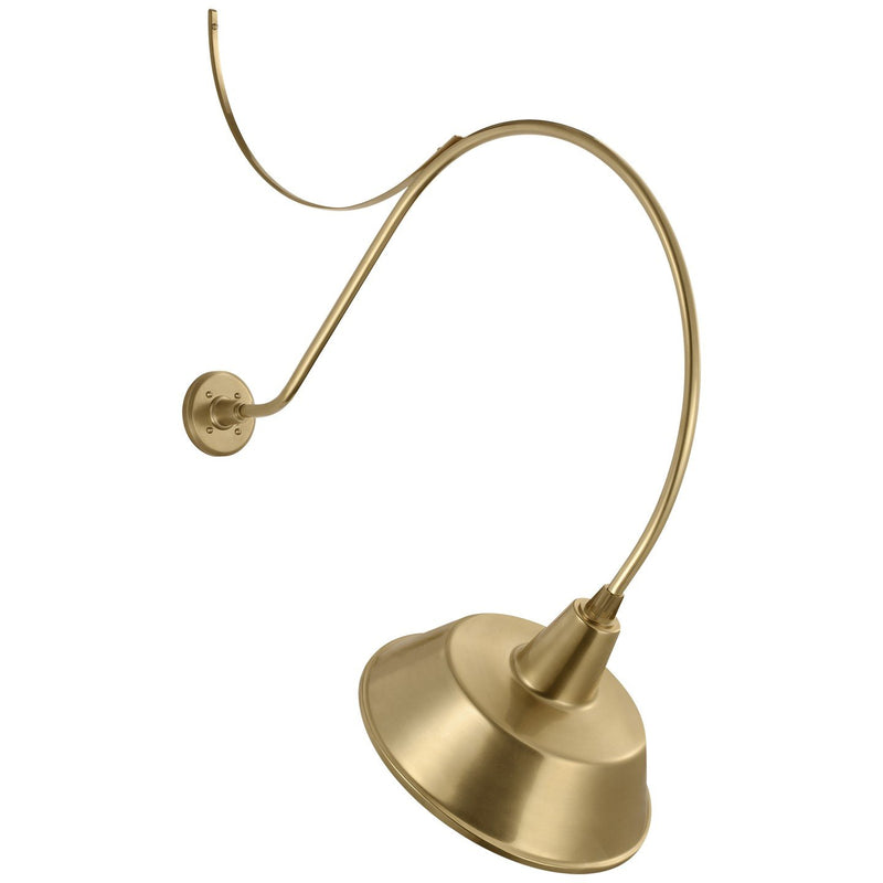 Academy Anchored Larrabee 36" Barn Light Outdoor Wall Lantern in Hand-Rubbed Antique Brass