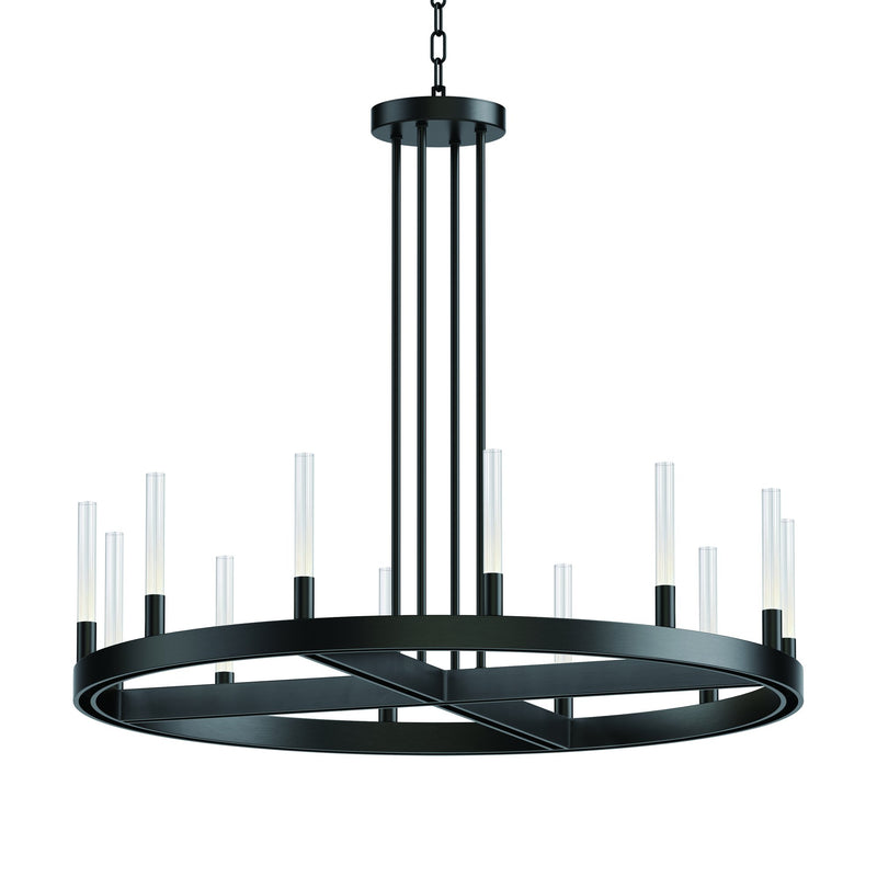 Ovation 12 Light LED Chandelier in Black
