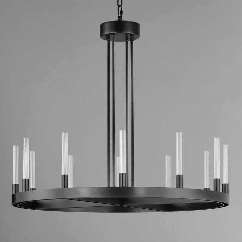 Ovation 12 Light LED Chandelier in Black