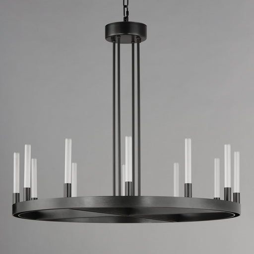 Ovation 12 Light LED Chandelier in Black