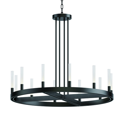 Ovation 12 Light LED Chandelier in Black