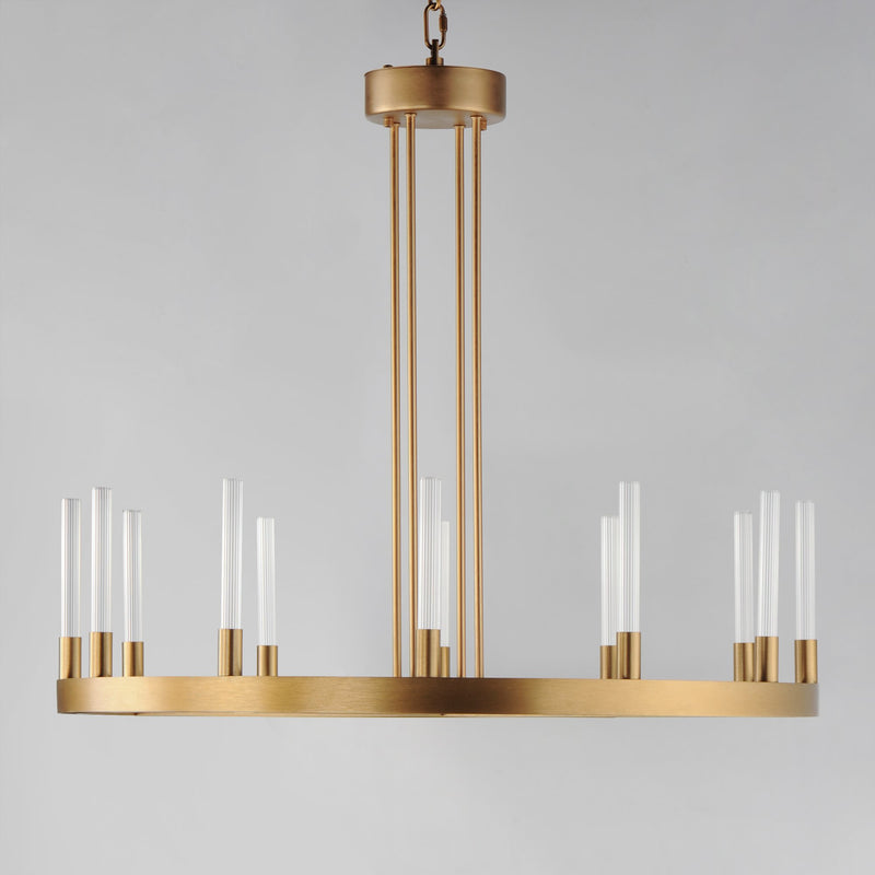 Ovation 12 Light LED Chandelier in Gold