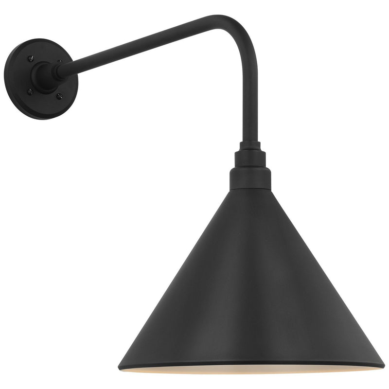 Academy Rex 20" Barn Light Outdoor Wall Lantern in Matte Black