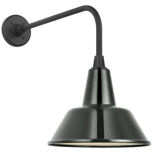 Academy Rex 20" Barn Light Outdoor Wall Lantern in Matte Black