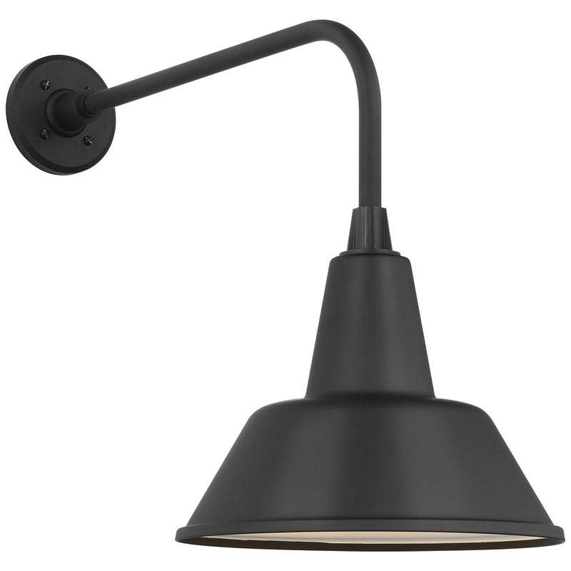 Academy Rex 20" Barn Light Outdoor Wall Lantern in Matte Black