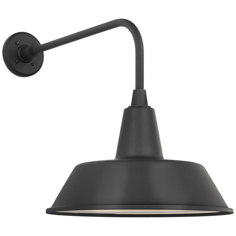 Academy Rex 20" Barn Light Outdoor Wall Lantern in Matte Black