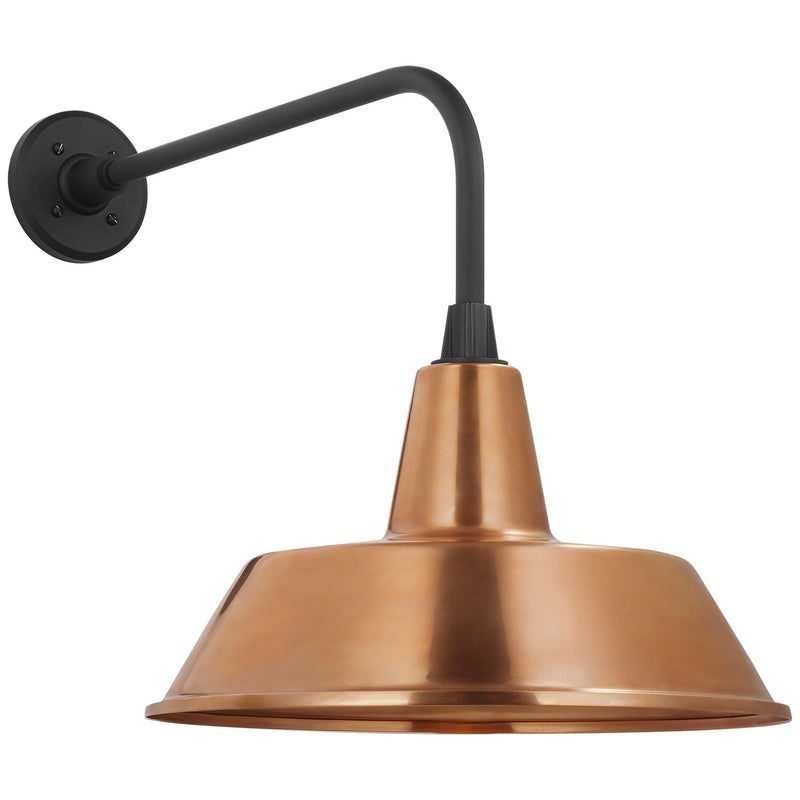 Academy Rex 20" Barn Light Outdoor Wall Lantern in Matte Black