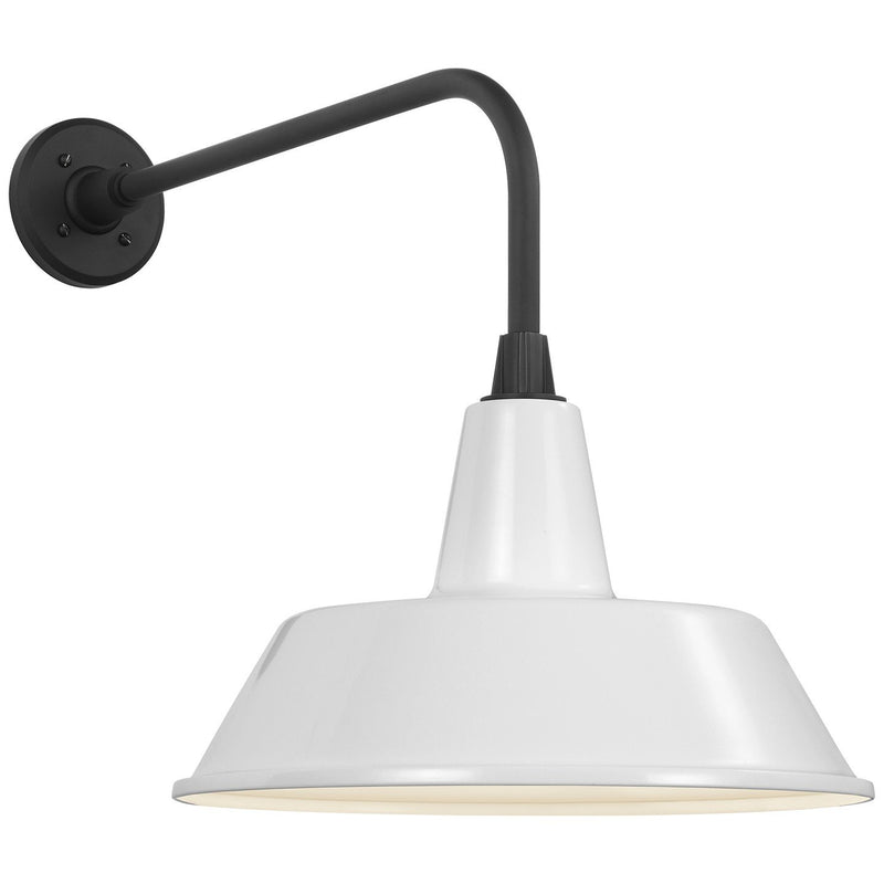 Academy Rex 20" Barn Light Outdoor Wall Lantern in Matte Black