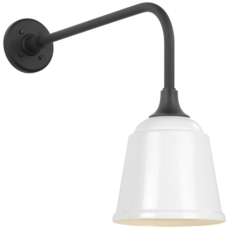 Academy Rex 20" Barn Light Outdoor Wall Lantern in Matte Black