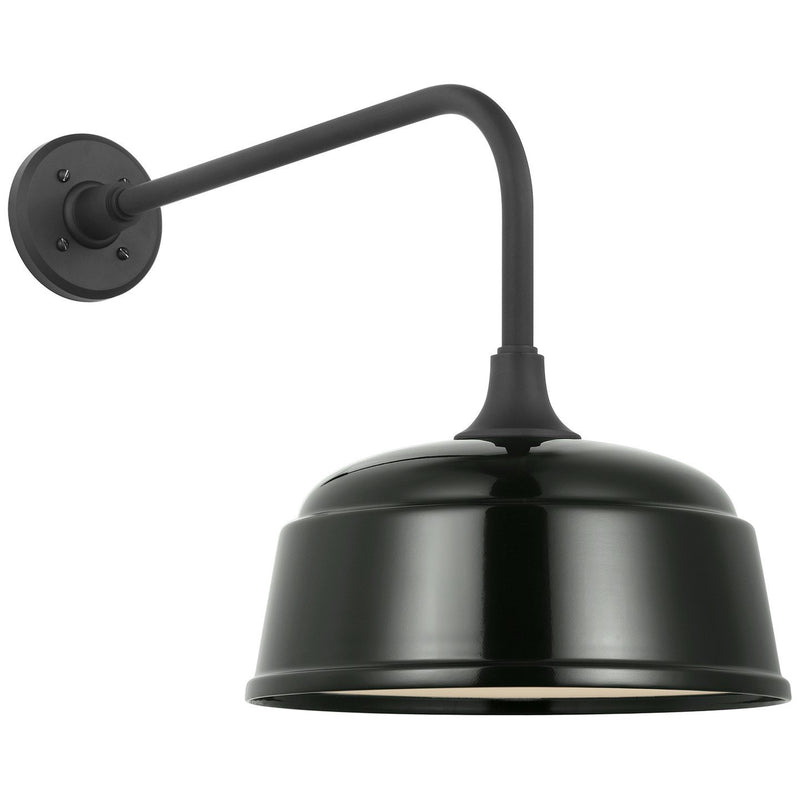 Academy Rex 20" Barn Light Outdoor Wall Lantern in Matte Black