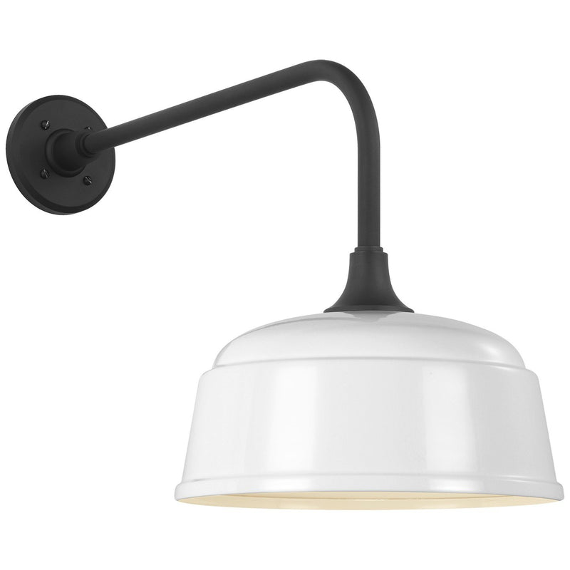 Academy Rex 20" Barn Light Outdoor Wall Lantern in Matte Black