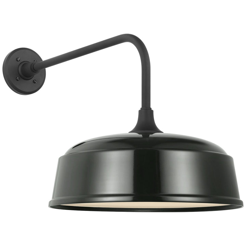 Academy Rex 20" Barn Light Outdoor Wall Lantern in Matte Black