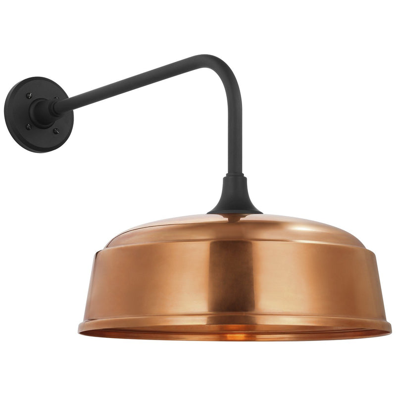 Academy Rex 20" Barn Light Outdoor Wall Lantern in Matte Black