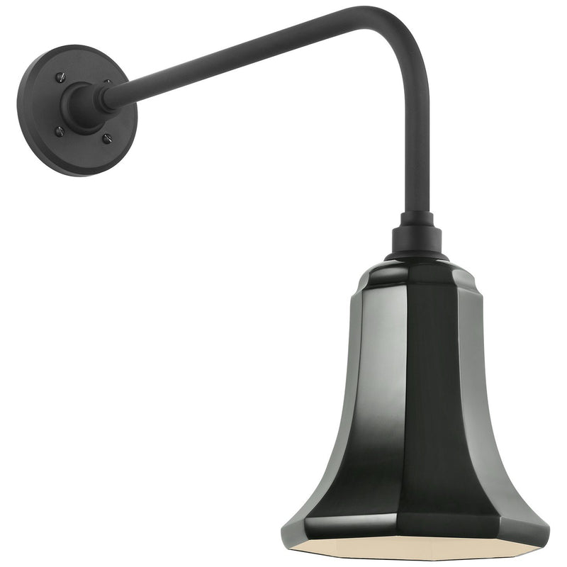 Academy Rex 20" Barn Light Outdoor Wall Lantern in Matte Black
