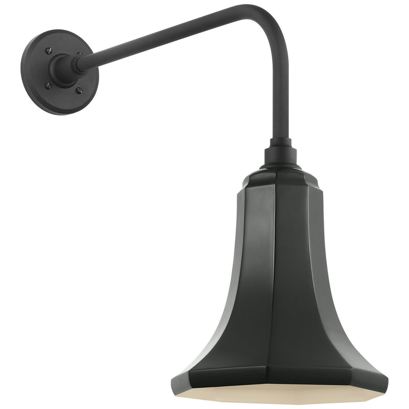 Academy Rex 20" Barn Light Outdoor Wall Lantern in Matte Black